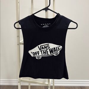 Vans Black Sleeveless Crop Top